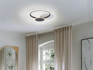 Stropné svietidlo čierna a biela hliníkové akrylové integrované LED svetlo okrúhle dekoratívne osvetlenie moderný dizajn
