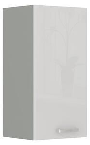Horná kuchynská skrinka ULLERIKE - šírka 30 cm, biela / šedá