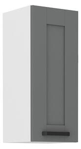 Horná kuchynská skrinka LAILI - šírka 30 cm, šedá / biela