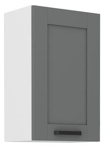 Horná kuchynská skrinka LAILI - šírka 45 cm, šedá / biela