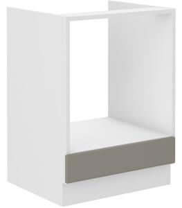 Sporáková skrinka SOPHIA - šírka 60 cm, svetlo šedá / biela