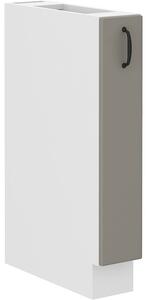 Výsuvná skrinka SOPHIA - šírka 15 cm, svetlo šedá / biela
