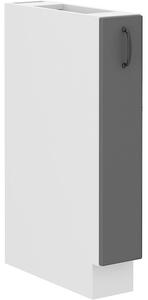 Výsuvná skrinka SOPHIA - šírka 15 cm, šedá / biela