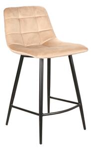 Barová stolička LUMI - čierna / béžová