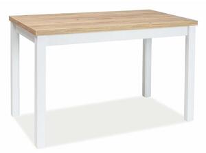 Malý jedálenský stôl ANTHONY - dub zlatý craft / matný biely