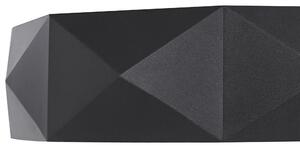 Stropné LED svietidlo čierne kovové akrylové geometrický tvar teplé biele svetlo moderný dizajn