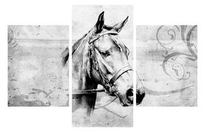 Obraz - portrét koňa (90x60 cm)