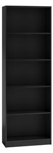Úzka knižnica RAUNO - 40 cm, čierna