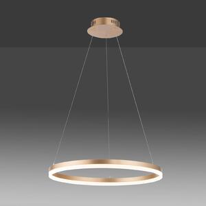 LED závesné svietidlo Titus okrúhle Ø60cm mosadzná