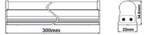 ACA Lighting LED lineárne svietidlo DAPO 5W/230V/6000K/520Lm/120°/IP20/300mm