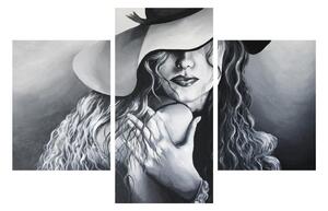 Obraz ženy v klobúku (90x60 cm)