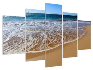 Obraz morskej piesočnatej pláže (150x105 cm)