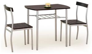 Jedálenský set Marslo - 2x stolička, 1x stôl (wenge)