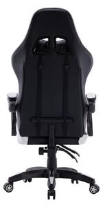 Herná stolička LEMBIT - čierna / biela