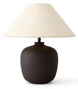 Audo Torso stolová LED lampa, hnedá/biela, 37 cm