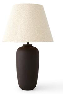 Audo Torso stolová LED lampa, hnedá/biela, 57 cm