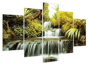 Obraz indonézskych vodopádov (150x105 cm)