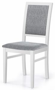 Jedálenská stolička SYLWIK 1 biela/sivá