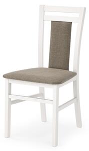Jedálenská stolička HEBIRT 8 biela/hnedá