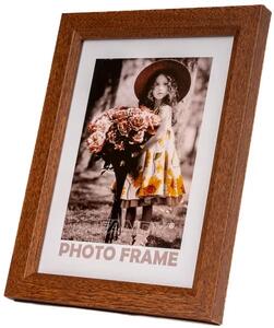 FANDY Drevený fotorámček Bevel 13x18 3 tmavohnedý