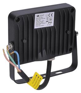 SOLIGHT LED reflektor PRO 10W/230V/850Lm/5000K/120°/IP65, čierny