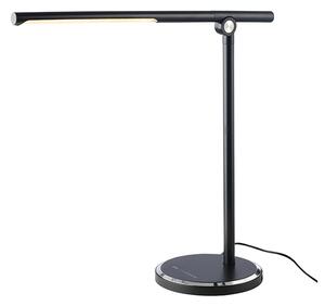 ACA DECOR LED stmievateľná stolná lampička DEGAS 7W/230V/CCT/300Lm/120°/IP20, USB port, čierna