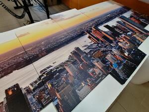 5-dielny obraz panoráma mesta New York