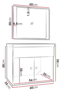 Kúpeľňová zostava SILVINO 6 - biela + sifón ZDARMA