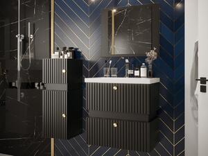 Kúpeľňová zostava SALVATORA 5 - čierna + sifón ZDARMA