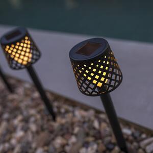 Newgarden Gretita solárne LED svietidlo, čierna
