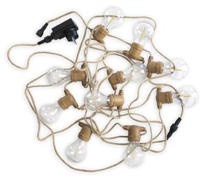 Newgarden Allegra svetelná LED reťaz jutový kábel