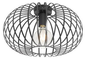 Inteligentné stropné svietidlo čierne 39 cm vrátane Wi-Fi G95 - Johanna