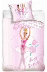 Bavlnené posteľné obliečky Barbie baletka - 100% bavlna - 70 x 90 cm + 140 x 200 cm