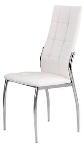 Set 4x čalúnená jedálenská stolička BLARNEY - biela ekokoža