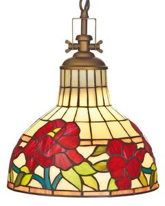 Závesná lampa Yria v štýle Tiffany