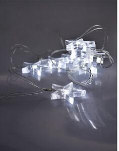 SOLIGHT LED vianočná reťaz - hviezdy, 1,5m, 10 LED, 2 x AA, biele svetlo