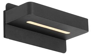 Moderná nástenná lampa čierna vrátane LED s USB a vypínačom - Ted