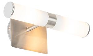 Moderná nástenná lampa do kúpeľne oceľ IP44 2-svetlo - Bath