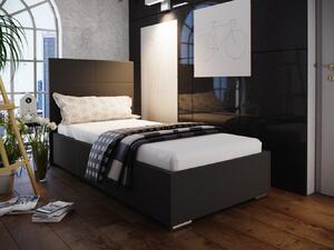 Jednolôžková posteľ 90x200 FLEK 4 - čierna