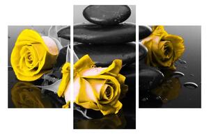 Obraz žltých ruží (90x60 cm)