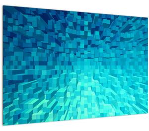 Obraz - abstraktné kocky (90x60 cm)