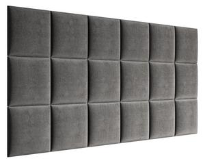 Čalúnený nástenný panel 30x30 PAG - šedý