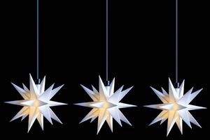 Svetelná LED reťaz Mini hviezdy exteriér 3pl biela