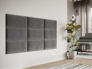 Čalúnený nástenný panel 60x30 PAG - šedý