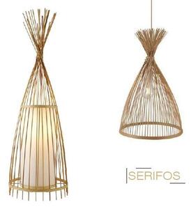 ACA DECOR Stojacia lampa SERIFOS 9W/E27/230V/IP20