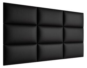 Čalúnený nástenný panel 60x30 PAG - čierna eko koža