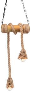 ACA DECOR Závesné lanové svietidlo MERLIN max. 2x40W/E27/230V/IP20