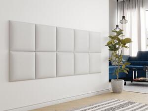 Čalúnený panel na stenu 42x42xPAG - biela ekokoža