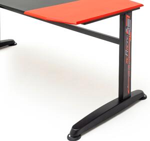 Herný stôl JERRY 160 čierna/červená