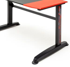 Herný stôl JERRY 160 čierna/červená